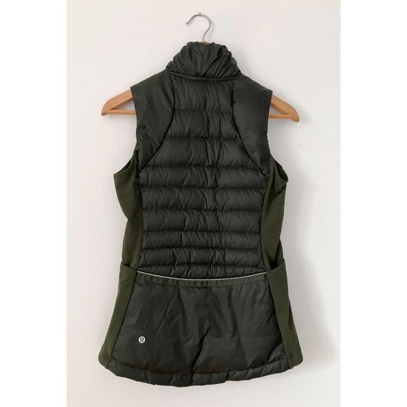 Lululemon Down For A Run Vest II Gator Green Size 4 - Picture 5 of 8